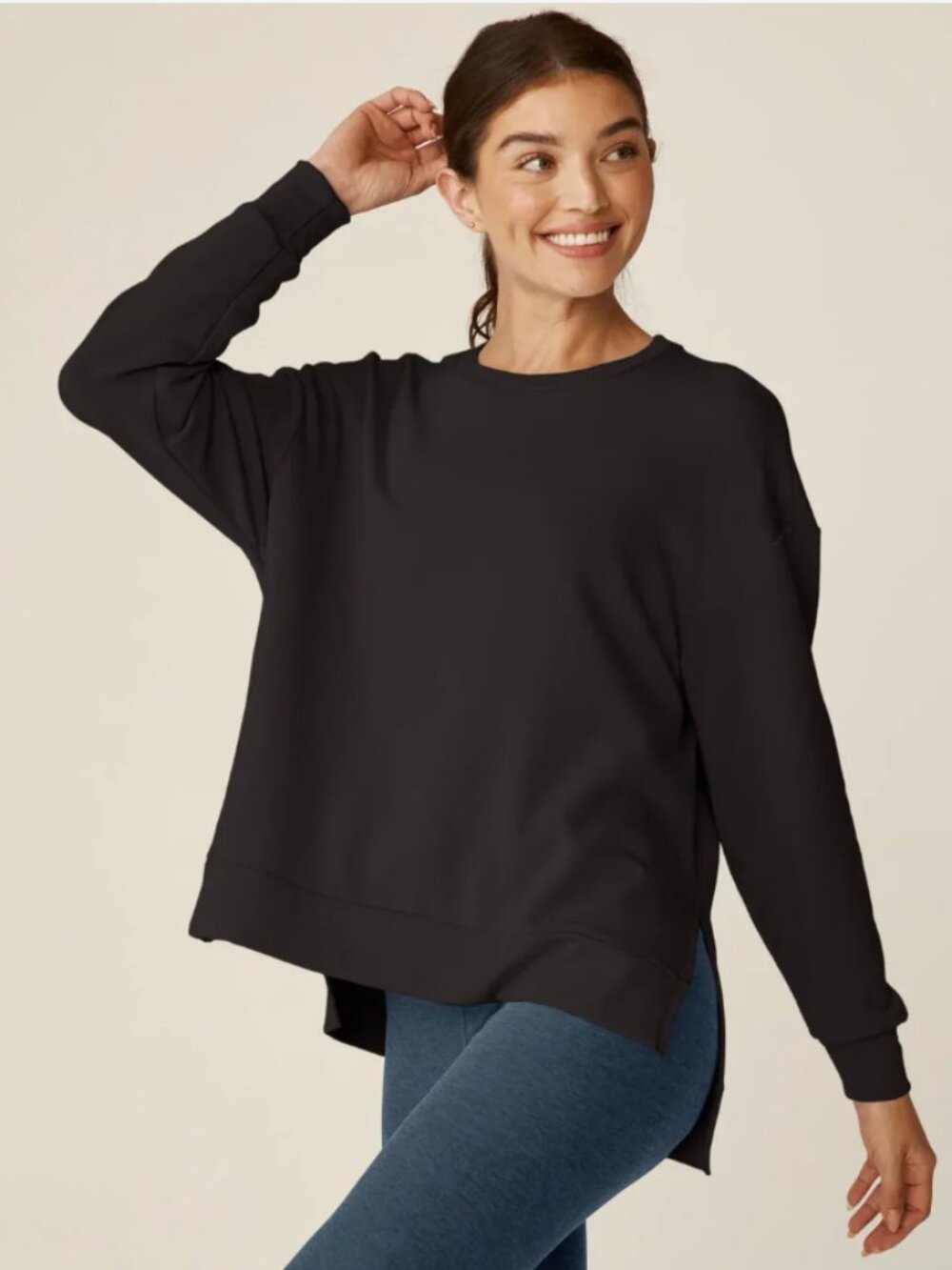 NWT - Beyond Yoga - Off Duty Black Pullover for everyday comfort